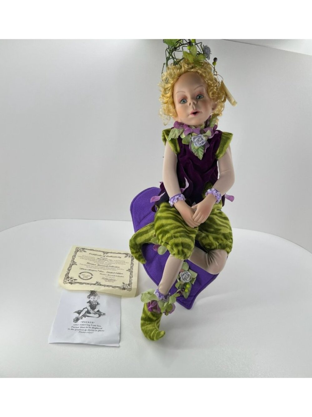 Show Stoppers Florence Maranuk Pucker Porcelain Fairy Doll Limited Edition COA